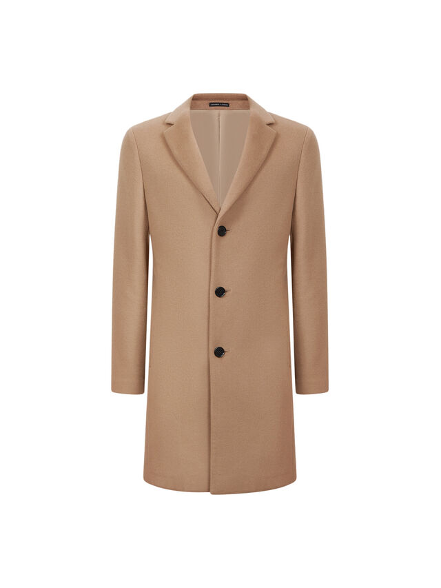 Gable Single Breasted Wool Overcoat